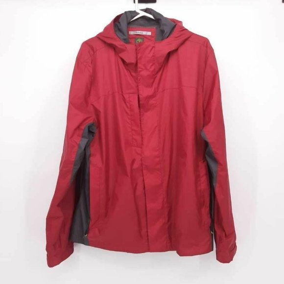 timberland jacket red